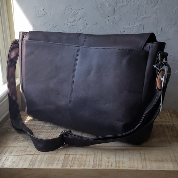 David King Leather laptop bag - Picture 3 of 12